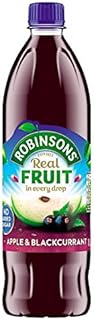 Robinsons Apple & Blackcurrant No Sugar Added 1L (Pack of 2)