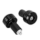 TKSE Motorrad Lenkerenden, 22mm Motorrad Lenkergriffende, Universal Aluminiumstopfen Lenkergewichte Moto Slider Zubehör (Schwarz)