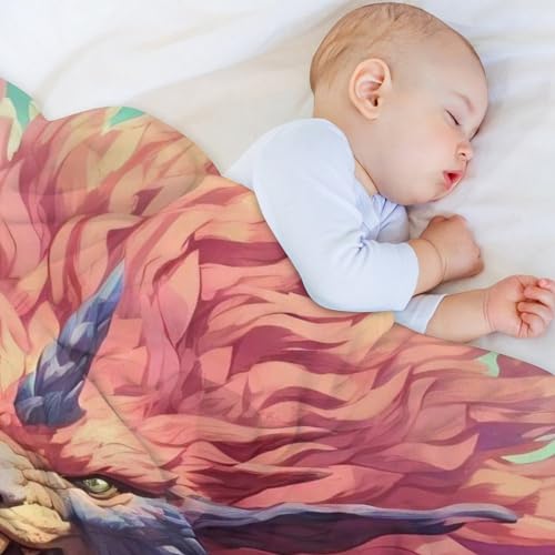 Couverture dragon douce pour cocooning sur le canapé