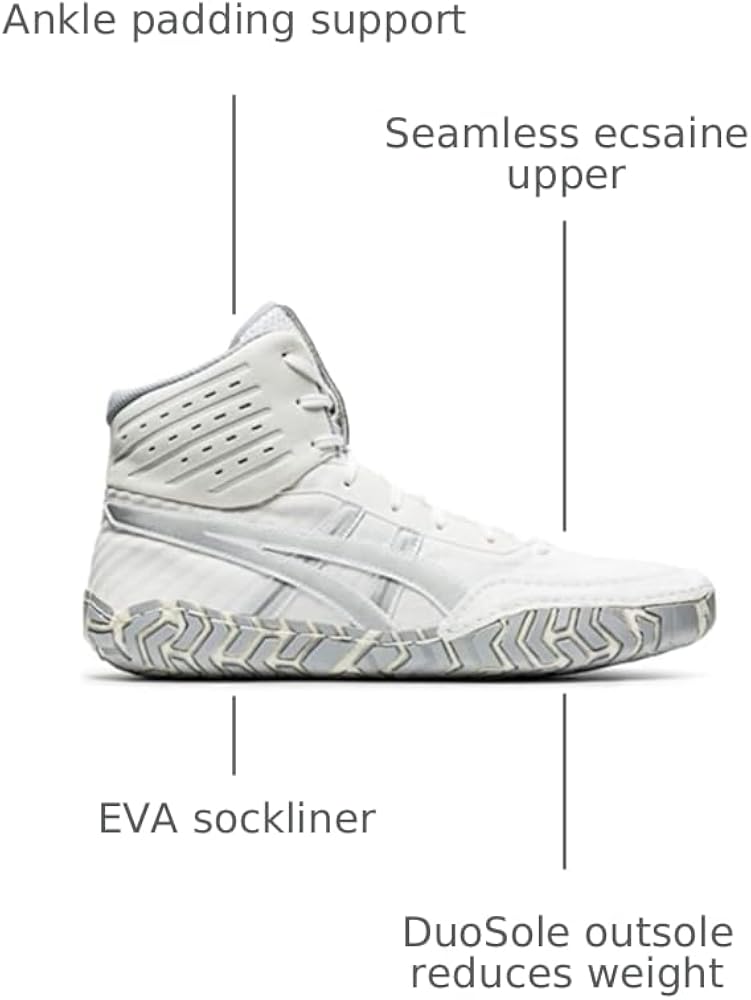 Amazon.com | ASICS Men's Aggressor 4 Wrestling Shoes, 4, WHITE
