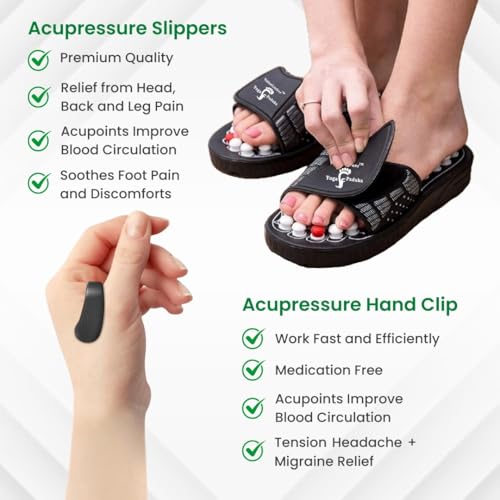 ValueLinker Acupressure Slippers Unisex Size 6 - Image 6