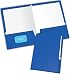 New Generation Presentation Folder/Portfolio, Heavy Duty Paper UV Glossy Laminated in a Display Box, 2 Pocket, 6 Folders, Blue
