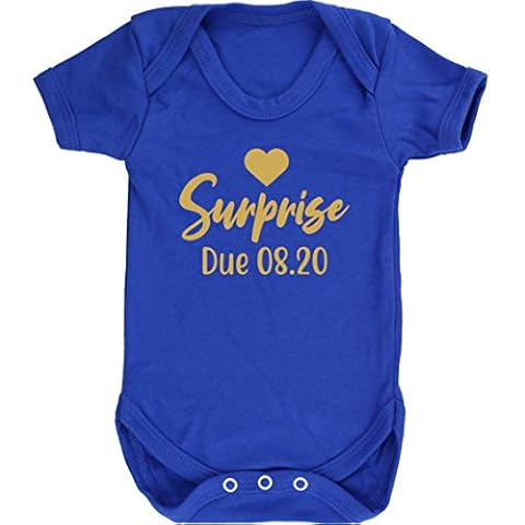 Personalised Royal Blue Baby Vest Bodysuit Cover