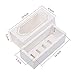 ORANGEHOME 15-Pack Macaron Boxes with Clear Window, White Macaron Container Storage for 5 or 6 Desserts, Reusable Macarons Bakery Gift Packaging Kit for Desserts Cookies, Mini Cupcakes or Muffins
