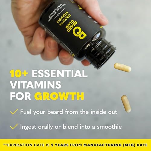 Image of The Beard Club Supreme Beard Growth Kit - Derma Roller, Growth Oil, Vitamins, Vitamin Spray, Biotin Balm, Thickening Conditioner, Shampoo, Comb & Cleansing Spray - Gift Set