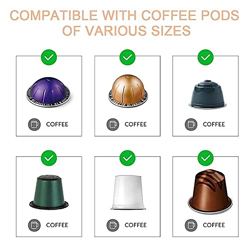 Coffee Pod Holder, K Cup Holders For Counter,10 Pcs Coffee Pods Storage/Organizer,Wall Mount Coffee Pod Holder With Adhesives,Under Cabinets-White #TOP5