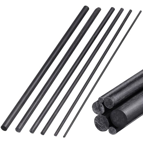Totority Conector para Caña de Pescar de Fibra de Carbono, 6 Piezas, Reparación de Cañas de Agua Dulce y Agua Salada, Accesorios para Pesca al Aire Libre