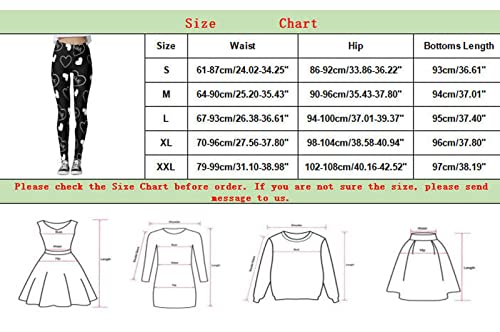 Qvkarw Calças femininas personalizadas para dia dos namorados estampadas leggings personalizadas par