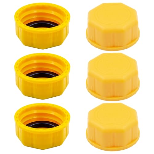 Glowentix 6 PCS 5 Gallon Gas Can Cap Replacement for Midwest Gas Can Fuel Can Caps Universal Coarse Thread Gas Cap for Gasoline Portable Gas Tank Lid for Improved Sealing and Transportation