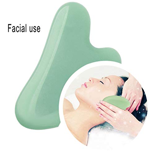 nuosen Gua Sha Massage Tool Jade Stone Cujaw/Gua Sha Board Massage Tool Groen aventurijn Jade voor gezicht en lichaam… - Image 6