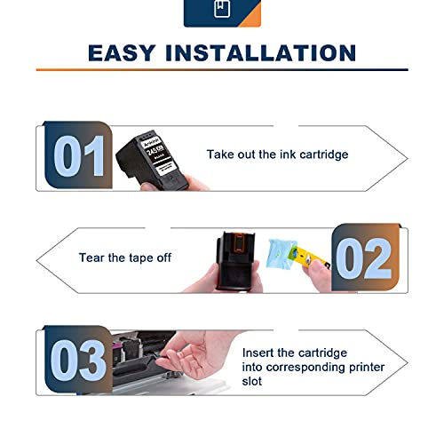 2X Capacity 245Xl 246Xl Ink Cartridges For Canon Pg 245 Cl 246 Xl Black Color Combo 243 244 For Pixma Mx490 Ts3322 Tr4522 Tr4500 Ts3122 Ts3300 Mx492 Mg2522 Tr4520 Ts3100 Ts3320 Mg2500 Printer Pg245 #TOP4