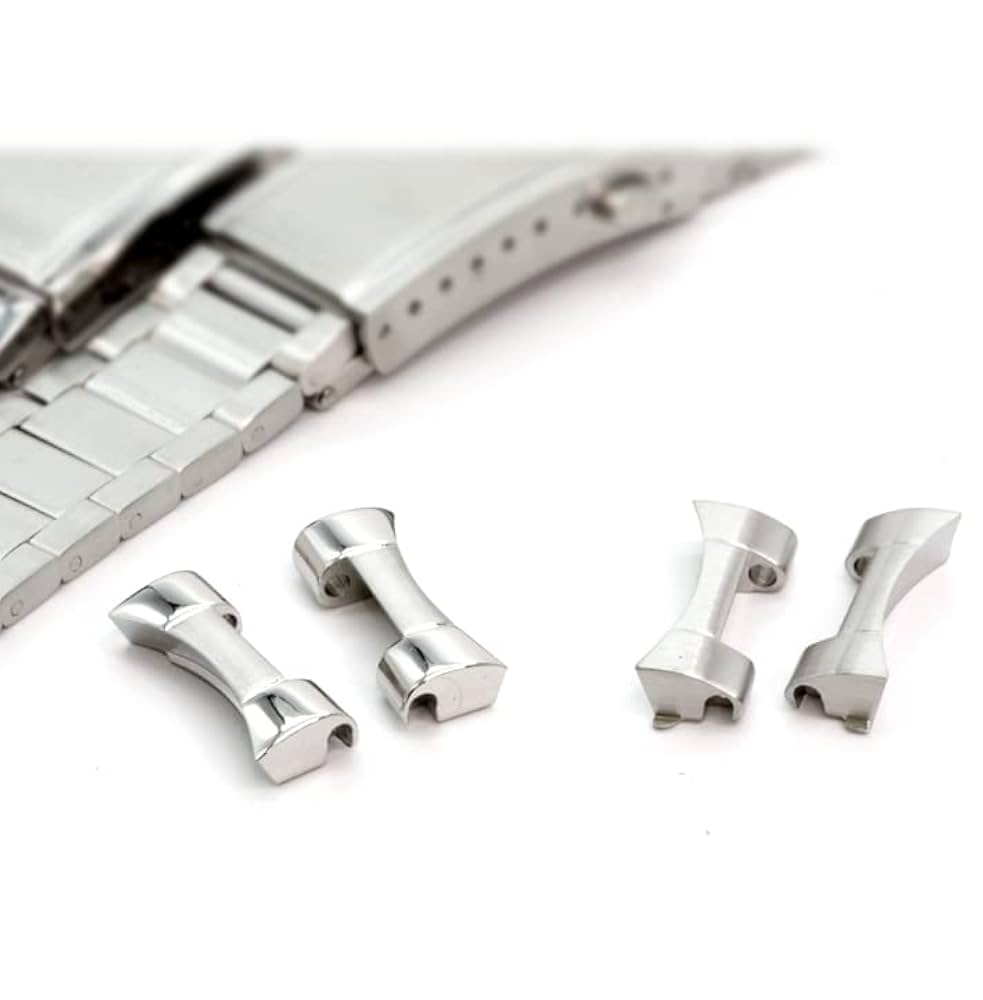 オメガ Forstner フォースナー　コンテンポラリー フラットリンク　サテン 時計ベルト バンド オメガ Forstner Comtemporary Flatlink