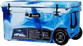 Seavilis Milee-Wheeled Cooler 70QT Marine CAMO (Included $50 Accessories) Divider, Basket and Cup