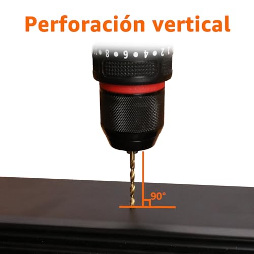 Miniatura 4 de Amazon Basics Juego De Brocas De Hss Para Metal, Madera Y Plástico, 14 Piezas, 1,5 - 10 Mm