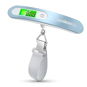 Digital Luggage Scale Vacation Travel Essentials Accessories Gifts for Traveler Portable Suitcase Handheld Weight Scale 110 lbs Hanging Baggage Travel Must Haves