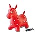 Jamara 460317 - Caballo rojo animal saltarín con bomba - Orejas como soporte