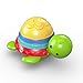 Fisher-Price Ma Tortue pour Le Bain jouet flottant pour permettre à bébé de s'amuser à empiler, filtrer et verser de l'eau, dès 6 mois, DHW16