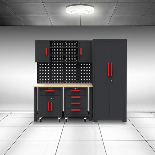 TCE 6-Piece Garage Storage System with Cabinets