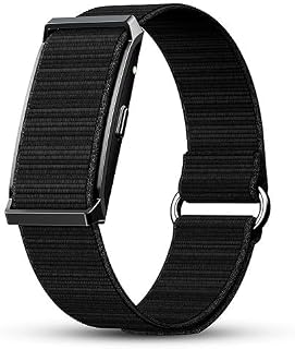 Qore Smart Fitness Band with Silicone & Nylon Strap Combo | 100+ Sports Modes | Heart Rate & SpO2 Monitor | Sleep & Stress Tracking | Smart Notifications | Long Battery Life | Black
