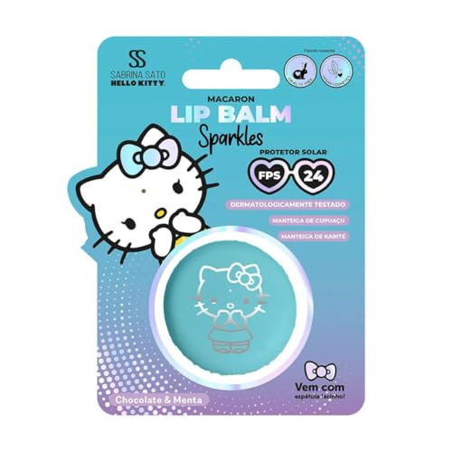 Cia Beauty - LipBalm Macaron Chocolate e Menta Sabrina Sato Hello Kitty