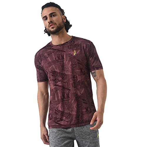 Image of Campus Sutra Men Polyester Regular Fit T-Shirt