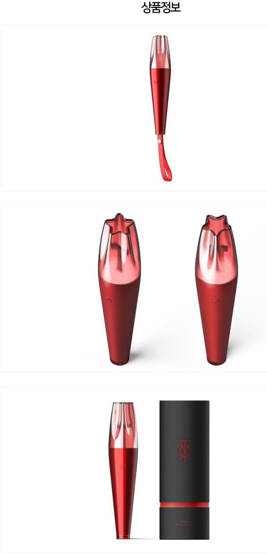 Dreamus TVXQ DBSK - Official Fanlight Light Stick + 1 Random Photocard, Red, TVLS22452
