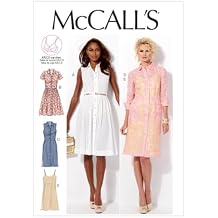 McCall Patterns M6696 Misses Dresses and Slip Sewing Template, Size B5 8-10-12-14-16