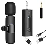 HMKCH Wireless Lavalier Microphone for Camera/DSLR/Computer/Laptop/MacBook/Android Phone/iPhone/iPad