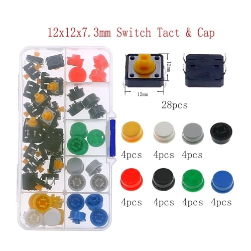 Microswitch et bouton poussoir kit de composants pour rénover vos télécommandes de maison