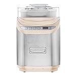 Cuisinart ICE-70CRM Cool Creations Sorbetière glacée Yaourt Gelato et Sorbet Maker Écran LCD avec compte à rebours pour des friandises congelées en 20 minutes ou moins Crème