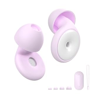 Ear Plugs for Sleeping Noise Reduction, 30dB Ear Plugs for Hearing Protection, 4 Pair Eartips Silicone Soft Reusable EarPlugs for Sleep, Concert, Focus with Case - Amazon product rated Grade B