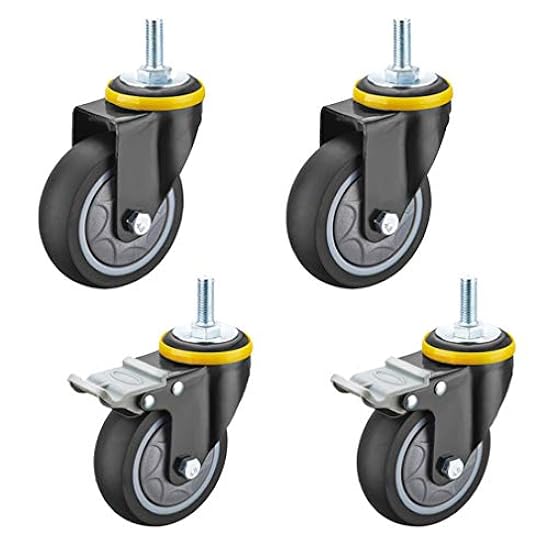 Ruote Girevoli Per Carichi Pesanti - Staffa Lunga, Scorrevolezza Silenziosa, Per Mobili