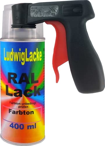 LudwigLacke RAL 9006 Weissaluminium Matt 400 ml 1K Spray + Griff