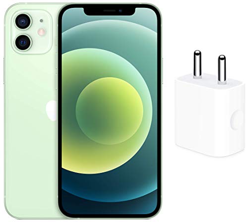 Image of New Apple iPhone 12 (64GB) - Green with Apple 20W USB-C Power Adapter