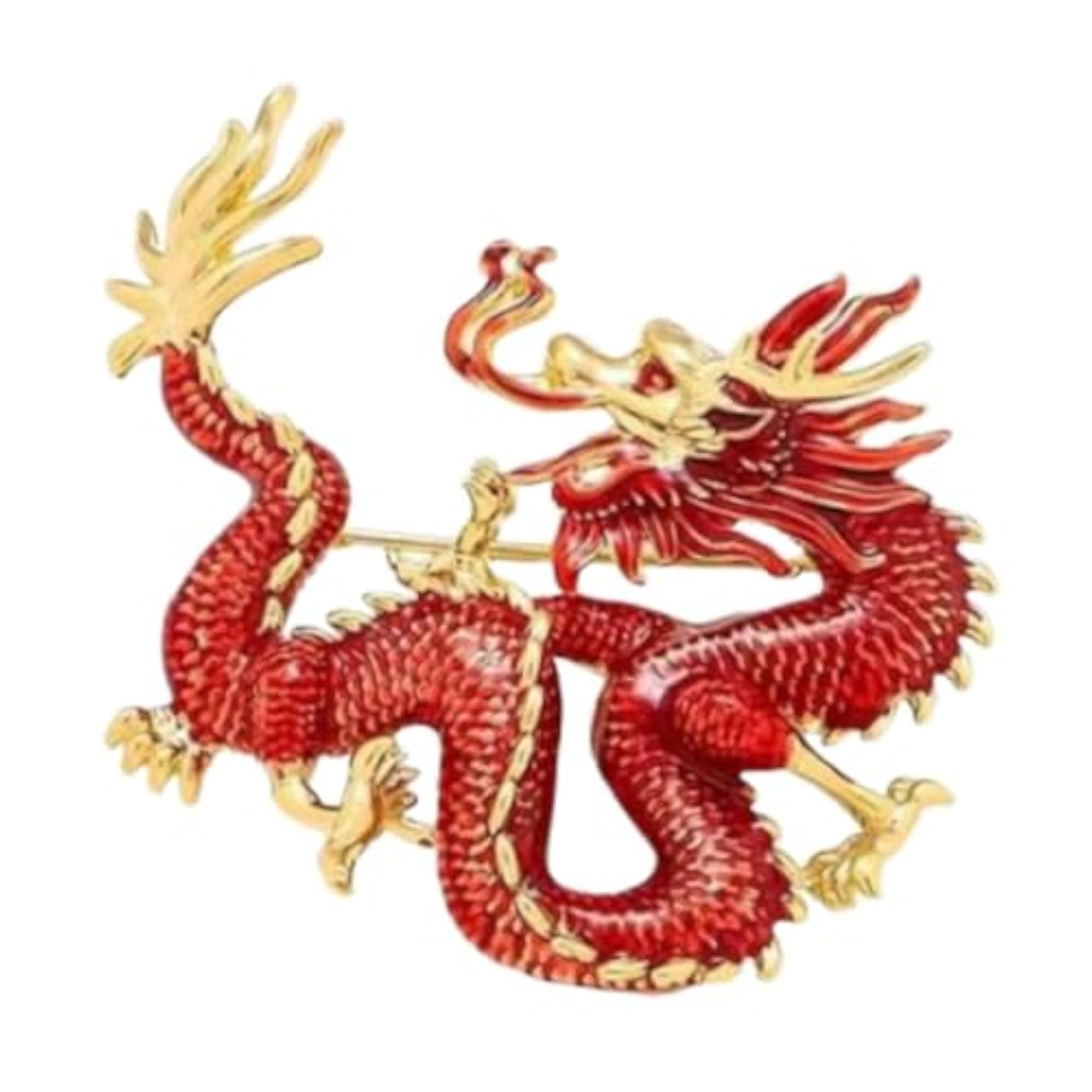 Dragon Brooch Pin Anniversary Shawl Accessory