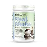 Fit & Lean Meal Shake, Fat Burning Meal Replacement, Meal Replacement with Protein, Fiber, Probiotics and Organic Fruits & Vegetables, Cookies and Cream, 1lb, 10 Servings Per Container