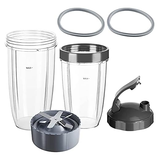Gfhrisyty Ersättningskopp 32 oz med flip top to go lock kopp 24 oz, för blandare 600 W och 900 W reservdelar