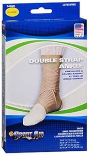 Sport Aid Double Strap Ankle Support, Extra Large each by Sport Aid (Pack of 2)