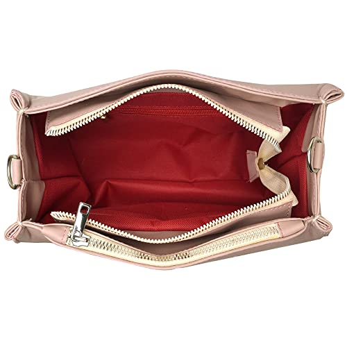 Kit Bolsa Ombro e Carteira Feminina Shopbag Angik (ROSE)