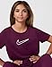 Nike Girl's One Fitted Dri-Fit Short-Sleeve Top, Bordeaux/White, X-Large
