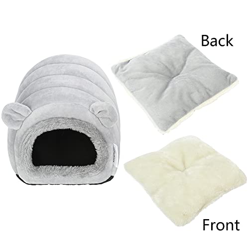 YOGURTCK Hamster Hedgehog Cave Bed Nest Hideout, suprimentos para gaiola de pequenos animais, casa q