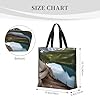 FSCEV Glacier National Park Tote Bags For Shopping Work Travel Vacation Grocery Bags #5