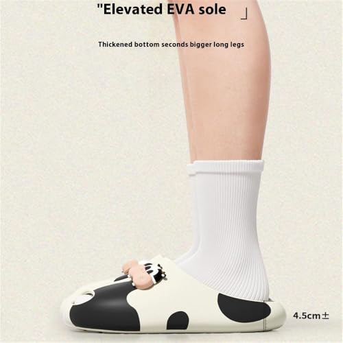 Cow Slippers,Cute Animal Cow Slippers For Women, Funny Eva Non-Slip Thick Shower Bathroom Sandals3