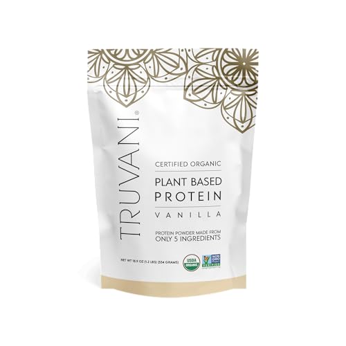 Truvani Organic Plant Based Protein Powder | Vanilla |...