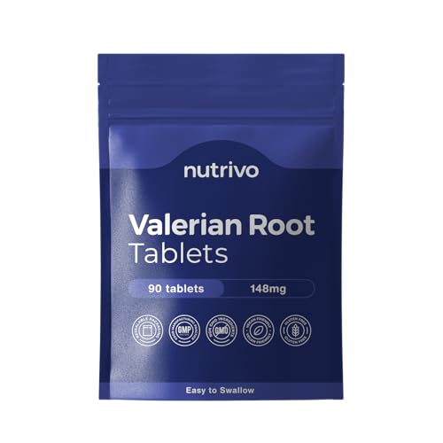 Valerian Root Tablets - 90 Tablets | Good Alternative to Valerian Root Capsules Valerian Tincture or Valerian Drops | Vegan & UK Made