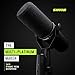 Shure SM7B Vocal Dynamic Microphone – XLR Studio Mic for Podcasting, Recording, Broadcasting, Streaming & Gaming – Smooth, Warm Sound, Rugged Build, Detachable Windscreen, Wide Frequency Range, Black