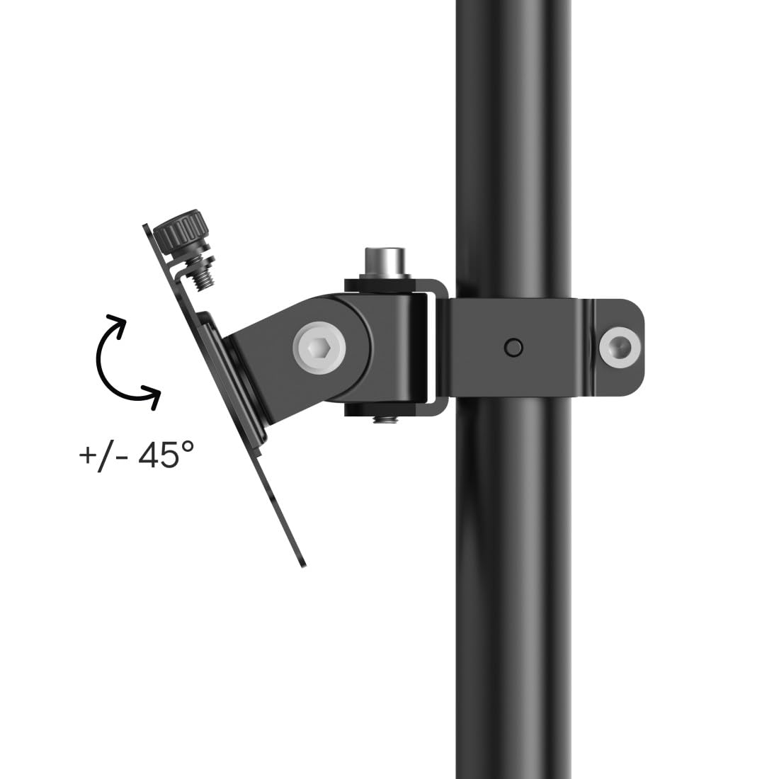 Support d'écran 3 moniteurs, vérin à gaz, entièrement Mobile, 17" - 32", Noir