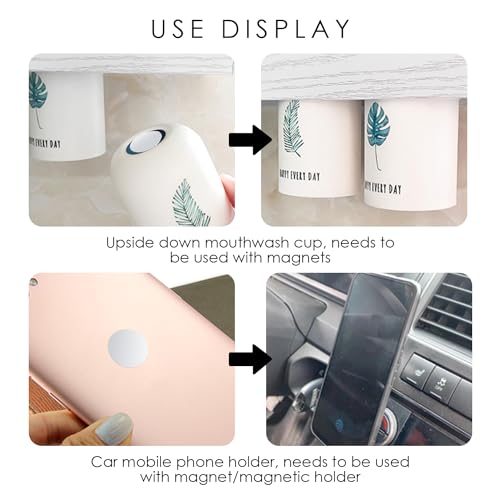 100 Stück Metallplatten Mit 1 Stück Schwarzer Aufbewahrungstasche, Edelstahl-Metallplatten, Selbstklebende Metallplatten, Metallplatten, Metallplatten Für Magnete, Klebebasis Für Handyhalterung