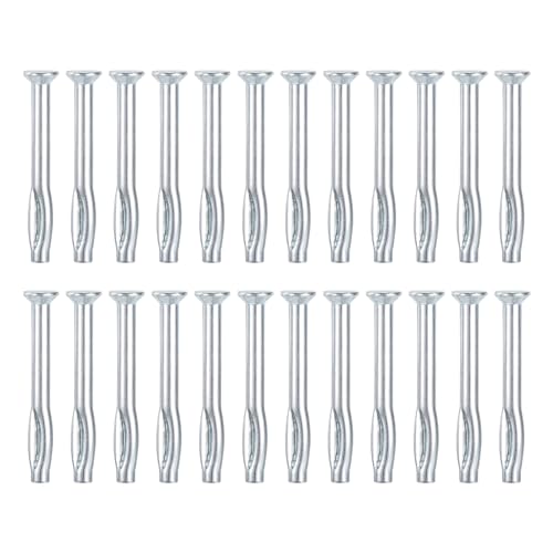 DTGN 1/4 x 2-1/2(D x L) Split Drive Concrete Anchors - 100Pack - Good for Concrete Drywall - Carbon Steel Hammer Drive Nail - Silver