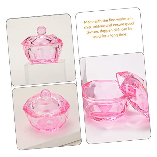 Set de 2 recipientes Dappen de cristal para uñas miniatura 7